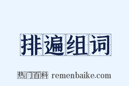 排遍组词是什么意思的图片